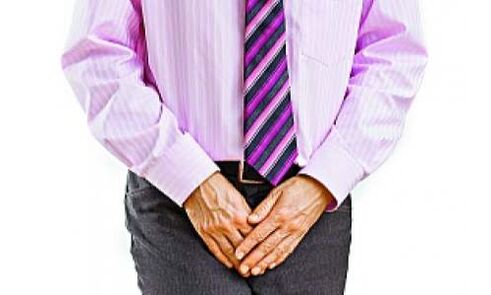 Prostatitis geht mit Schmerzen in der Leistengegend einher.